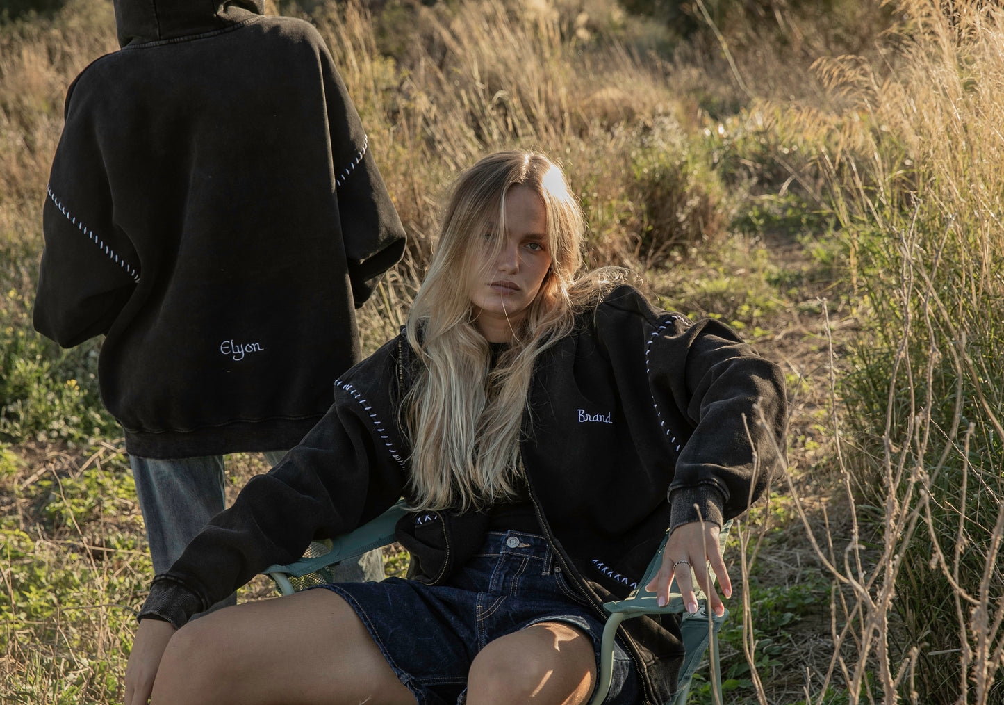 Veste zippée noire