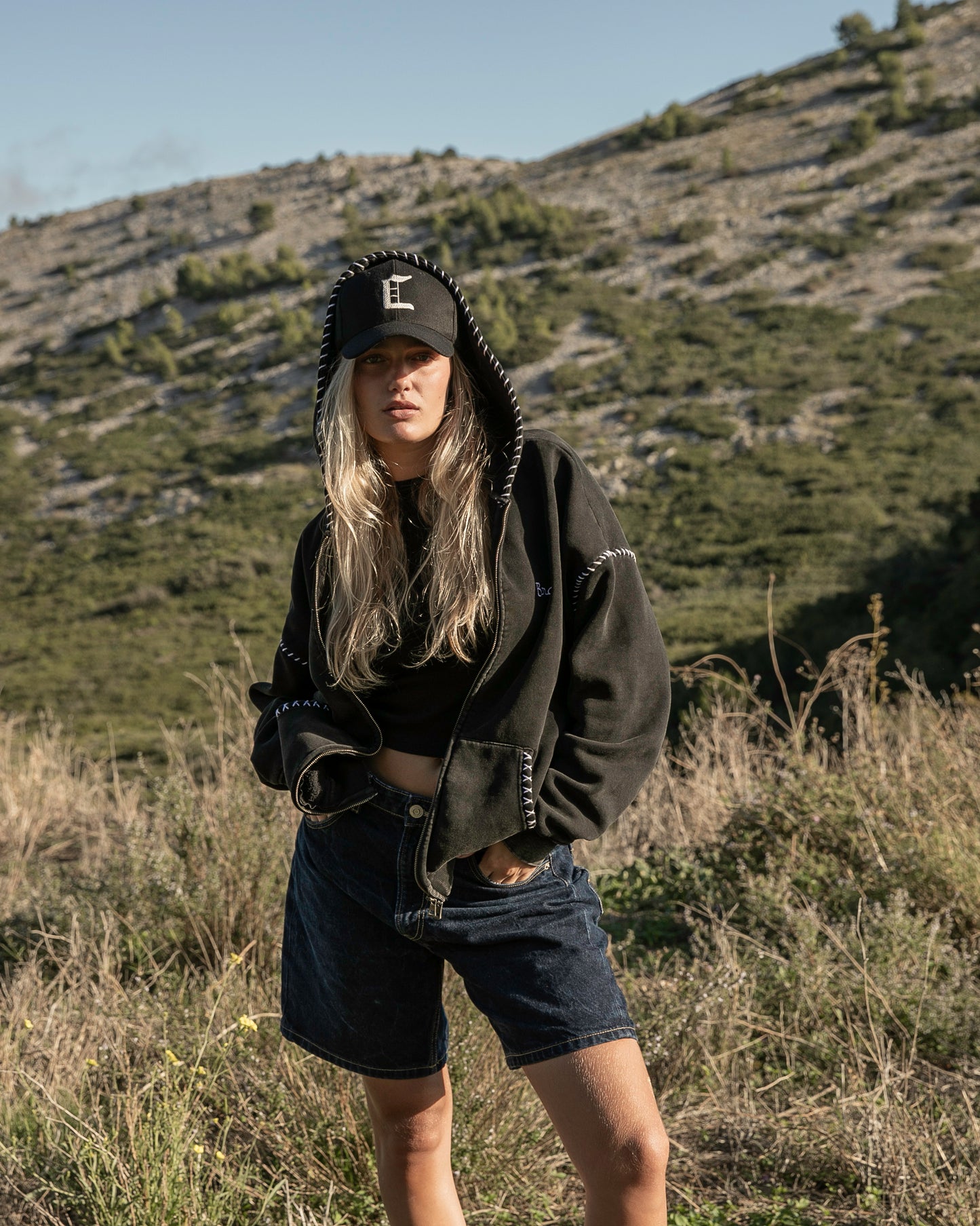 Veste zippée noire